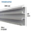 Εικόνα της ΤΙΡΑΖ Διπλό ΛΕΥΚΟ  45 mm (σκέτο) 200 cm Σιδηρόδρομος