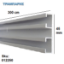 Εικόνα της ΤΙΡΑΖ Διπλό ΛΕΥΚΟ  45 mm (σκέτο) 300 cm Σιδηρόδρομος