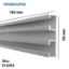 Εικόνα της ΤΙΡΑΖ Διπλό ΛΕΥΚΟ  60 mm (σκέτο) 160 cm Σιδηρόδρομος