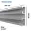 Εικόνα της ΤΙΡΑΖ Διπλό ΛΕΥΚΟ  60 mm (σκέτο) 300 cm Σιδηρόδρομος