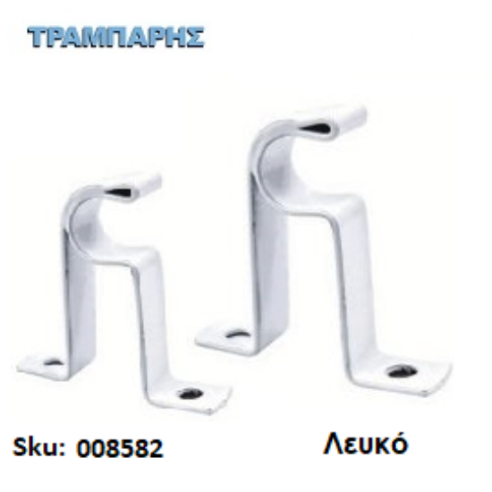 Εικόνα της ΣΤΗΡΙΓΜΑ ΜΠΡΙΖ (set, 1 κοντό + 1 μακρύ), Λευκό