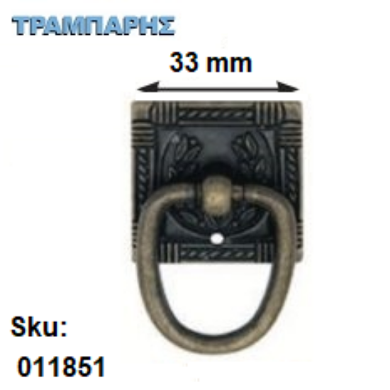 Εικόνα της ΠΟΜΟΛΟ  Art ''0152'' Τετράγωνο 33x33 mm Σκουριά