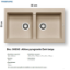 Εικόνα της ΝΕΡΟΧΥΤΗΣ Athlos   86x50 cm, Dark beige, 2B Γούρνες 37,5x39,5x19,5 cm, Pyragranite Pyramis