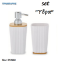 Εικόνα της Set Dispenser & Ποτηροθήκη  ''Υδρα'' Πλαστικό-Μπαμπού