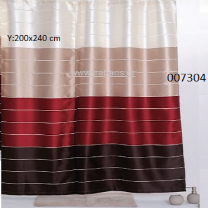 Picture of ΚΟΥΡΤΙΝΑ ΜΠΑΝΙΟΥ φαρδος: 240 cm MULTI  ύψως: 200 cm Κόκκινο