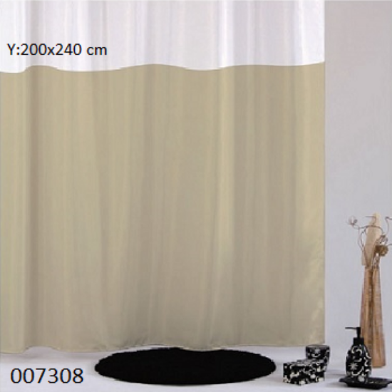 Picture of ΚΟΥΡΤΙΝΑ ΜΠΑΝΙΟΥ φαρδος: 240 cm DOBBLO (με τρουκς) ύψως: 200 cm Μπεζ