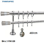 Εικόνα της ΚΟΥΡΤΙΝΟΒΕΡΓΑ Νο 1, 400 cm, Νίκελ Νίκελ ματ, διπλή σωλήνα βερνικωμένη κομπλέ, 3 στηρίγματα, 4 άκρα Νο 1