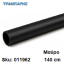 Εικόνα της ΣΩΛΗΝΑ ΚΟΥΡΤΝΟΒΕΡΓΑΣ 140 cm Μαύρo, Φ25mm Βερνικομένη