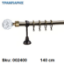 Εικόνα της ΚΟΥΡΤΙΝΟΒΕΡΓΑ Νο 9, 140 cm, Οξειδέ, μονή σωλήνα  κομπλέ, 2 στηρίγματα