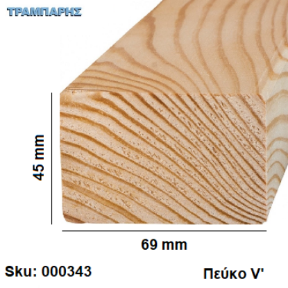 Picture of ΚΑΔΡΟΝΙ 45x69 mm Πεύκο V' (γωνίες R3) 50x75 mm