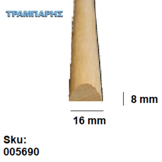 Εικόνα της ΜΠΙΝΙ Νο   5, 16x8 mm AΓIOYΣ
