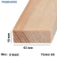 Εικόνα της Ταβλάκι 19x65 mm ΠΕΥΚΟ US (γωνίες R3), ανά μέτρο