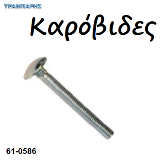 Picture of Καρόβιδες γαλβανιζέ DIN603 (χωρίς παξιμάδι)